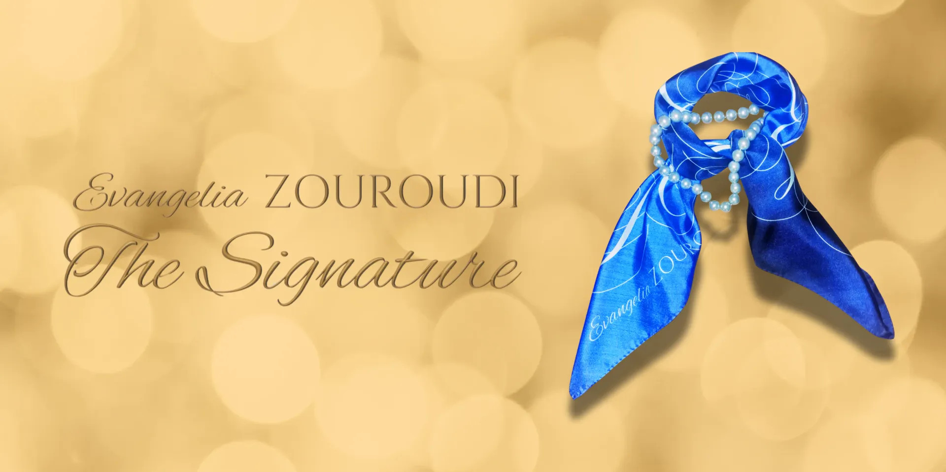 The Signature Silk Scarves featuring Evangelia Zouroudi’s Energetic Signature